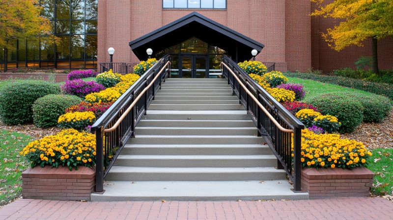 Design Options For Commercial Concrete Walkways And Steps
